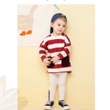 Quần legging bé trai, bé gái phối thổ cẩm ống quần Mi-lk Mile HA0664 (3 mẫu)