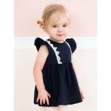 Bộ cotton xước mix áo sát nách + quân phồng Pim. HA0392 (2 màu)