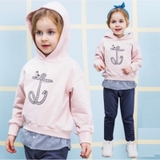 Áo hoodies nỉ da cá bé trai bé gái họa tiết dây thừng PM. HA0621 (2 màu)