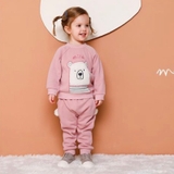 Bộ nỉ lót lông mặt gấu bông MM. HA0080