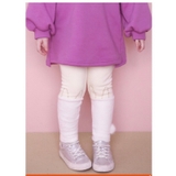 Quần legging lót lông phối gấu lông. HA1859 (4 màu)