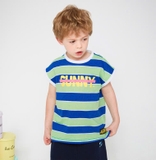 Áo cotton xước kẻ Sunny bé trai bé gái Jelis. HA2911