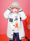 Áo khoác cardigan nỉ da cá dáng dài NKSR bé trai bé gái Jelis. HA2848
