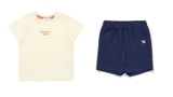 Bộ cotton mềm in chữ Bluedog nhỏ bé trai bé gái. HA2761