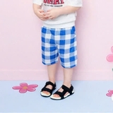 Quần cotton caro dài qua gối bé trai Hej. HA2772