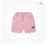 Quần đùi cotton xước hè gập gấu bé trai bé gái MM. HA1570