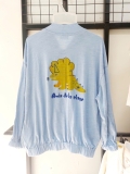 Áo khoác kéo khóa bé trai bé gái cotton xước MM. HA4281