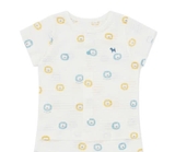 Áo cotton giấy mềm bé trai bé gái Cún xanh baby. HA4816