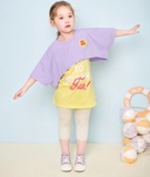 Áo cotton phối kiểu Popcorn bé gái Jelis. HA5005
