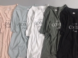 Áo phông cotton xước Shemiss (Text: Comme) xuất xịn