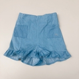 Quần short bé gái denim bèo gấu Jelis. HA2159