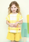 Áo kẻ caro cotton bé gái Jelis. HA4684