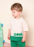 Áo cotton hè mềm phối gấu Good bé trai bé gái Jelis. HA3481