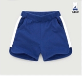 Quần short cotton sườn sọc trắng thể thao bé trai bé gái Jelis. HA2225