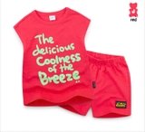 Bộ cotton xước The delicious bé trai bé gái Jelis. HA0864