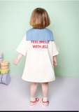 Váy cotton bé gái Cool Freeze Jelis. HA2933 (thiếu khăn)