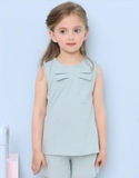 Áo cotton sát nách nơ ngực bé gái Andi. HA3472