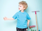 Áo cotton cộc tay túi ngực logo gấu bé trai bé gái Jelis. HA2138