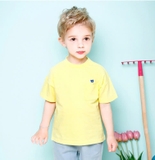 Áo cotton cộc tay túi ngực logo gấu bé trai bé gái Jelis. HA2138