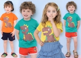 Áo cotton hè khủng long gai bé trai bé gái Andi. HA2123