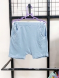 Quần đùi cotton không gân giữa trơn bé trai bé gái MM. HA4378