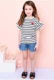 Quần short bèo gấu bò giấy bé gái Andi. HA2162