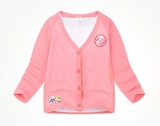 Áo cardigan logo popcorn bé gái Jelis. HA4239