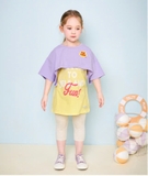 Áo cotton phối kiểu Popcorn bé gái Jelis. HA5005