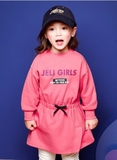 Áo váy nỉ lông chun eo  Jelis girls bé gái. HA2773