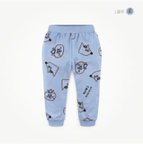 Quần nỉ da cá họa tiết mèo bé trai bé gái MM. HA4632