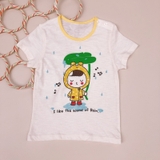 (Organic cotton) Áo cotton xước em bé đi mưa May. HA0485