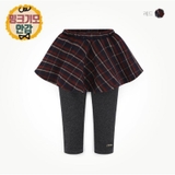 Quần váy nỉ lông phối dạ kẻ MM. HA0052 (2 màu)