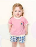 Quần short cotton kẻ caro bé trai bé gái MM. HA4343
