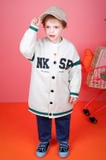 Áo khoác cardigan nỉ da cá dáng dài NKSR bé trai bé gái Jelis. HA2848