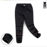 Quần legging lót lông phối gấu lông. HA1859 (4 màu)
