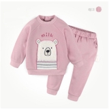 Bộ nỉ lót lông mặt gấu bông MM. HA0080