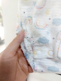 Body cotton giấy tam giác họa tiết cầu vồng bé trai bé gái Happy. HA5009