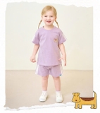 Quần cotton 2 sọc sườn bé trai bé gái Moli. HA3246