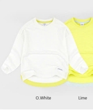 Áo cotton xước dài tay đuôi tôm tròn bé trai bé gái Andi. HA0549