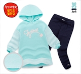 Bộ lót lông bé gái hoddies phối lông bé gái Jelis. HA5062