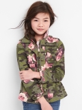 Áo khoác kaki hoa hồng GAP Kid. HA0767