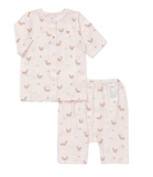 Bộ cotton giấy lửng bé trai bé gái Cún xanh + Mink baby. HA0538