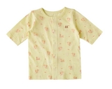 Áo cotton giấy tay lỡ bé trai bé gái Cún xanh baby + Mink. HA4826