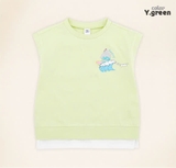 Áo cotton phối gấu Surfing bé trai bé gái Moli. HA3232