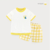 Bộ cotton hè logo ngực bạch tuộc thổi kèn bé trai bé gái MM. HA4560