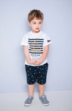 Quần short cotton họa tiết mỏ neo bé trai Jelis. HA2349