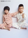 Bộ pyjama dài tay bé trai bé gái Beemon 6 màu. HA1970