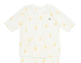 Áo cotton giấy tay lỡ bé trai bé gái Cún xanh baby + Mink. HA4826