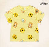 Áo cotton họa tiết hổ báo sư tử bé trai bé gái Moli. HA3206