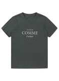 Áo phông cotton xước Shemiss (Text: Comme) xuất xịn